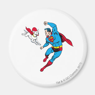 Superman en Krypto 2 Magneet