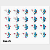 Superman en Krypto 2 Ronde Sticker (Vel)