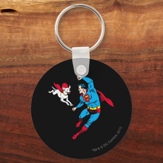 Superman en Krypto 2 Sleutelhanger (Voorkant)