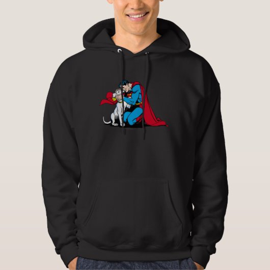 Superman en Krypto Hoodie (Voorkant)