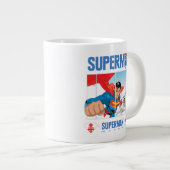 Superman en Krypto nemen vlucht Grote Koffiekop (Voorkant rechts)
