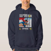 Superman en Krypto nemen vlucht Hoodie (Voorkant)