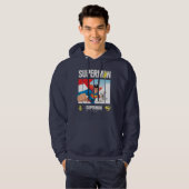 Superman en Krypto nemen vlucht Hoodie (Voorkant volledig)