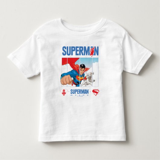 Superman en Krypto nemen vlucht Kinder Shirts (Voorkant)