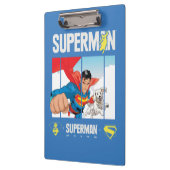 Superman en Krypto nemen vlucht Klembord (Links)