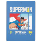 Superman en Krypto nemen vlucht Klembord (Achterkant)