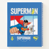 Superman en Krypto nemen vlucht Notitieboek (Achterkant)
