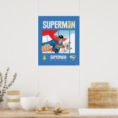 Superman en Krypto nemen vlucht Poster (Keuken)