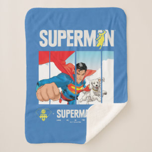 Superman en Krypto nemen vlucht Sherpa Deken