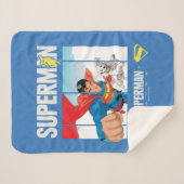 Superman en Krypto nemen vlucht Sherpa Deken (Voorkant (horizontaal))