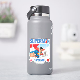 Superman en Krypto nemen vlucht Sticker