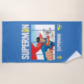 Superman en Krypto nemen vlucht Strandlaken (Voorkant)