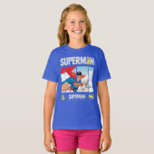 Superman en Krypto nemen vlucht T-shirt (Voorkant volledig)