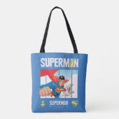 Superman en Krypto nemen vlucht Tote Bag (Achterkant)