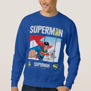 Superman en Krypto nemen vlucht Trui