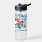 Superman en Krypto nemen vlucht Waterfles (Links)