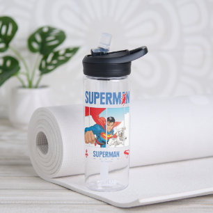 Superman en Krypto nemen vlucht Waterfles