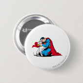 Superman en Krypto Ronde Button 5,7 Cm (Voorkant /achterkant)