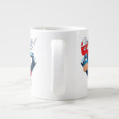 Superman en Krypto stijgen Grote Koffiekop (Achterkant)