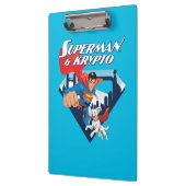 Superman en Krypto stijgen Klembord (Links)