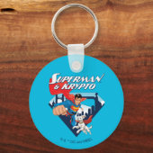 Superman en Krypto stijgen Sleutelhanger (Voorkant)