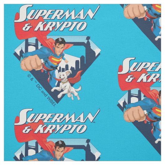 Superman en Krypto stijgen Stof (Swatch)