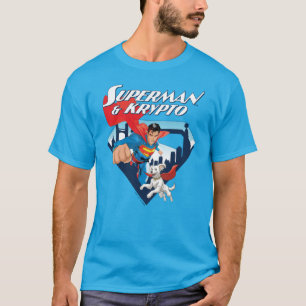 Superman en Krypto stijgen T-shirt