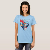 Superman en Krypto stijgen T-shirt (Voorkant volledig)
