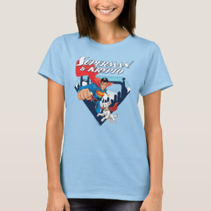 Superman en Krypto stijgen T-shirt