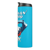 Superman en Krypto stijgen Thermosbeker (Geroteerd rechts)