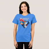 Superman en Krypto stijgen Tri-Blend Shirt (Voorkant volledig)