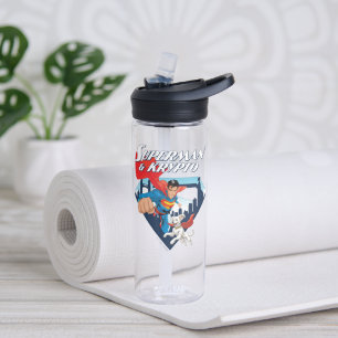 Superman en Krypto stijgen Waterfles