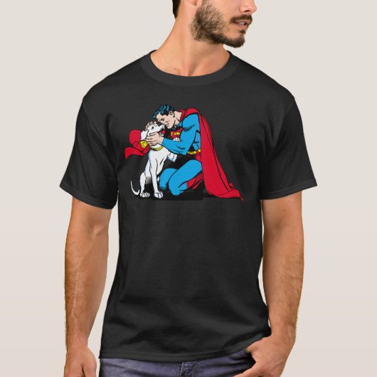 Superman en Krypto T-shirt (Voorkant)