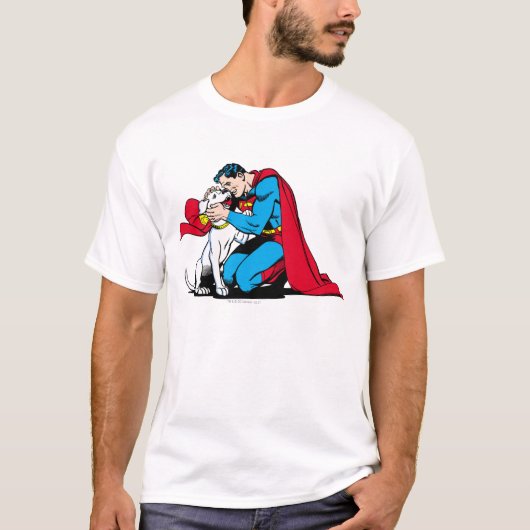 Superman en Krypto T-shirt (Voorkant)