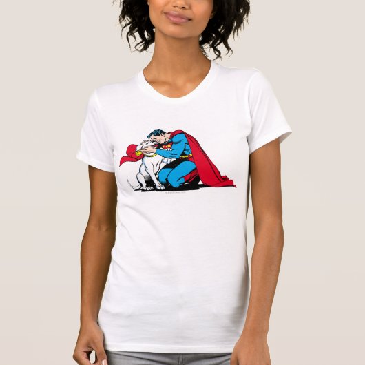 Superman en Krypto T-shirt (Voorkant)