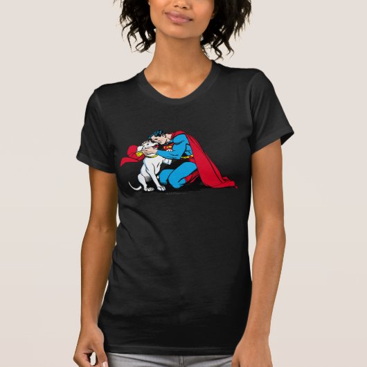 Superman en Krypto T-shirt (Voorkant)