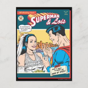 Superman en Lois Comic Briefkaart