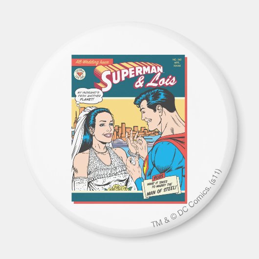 Superman en Lois Comic Magneet (Voorkant)