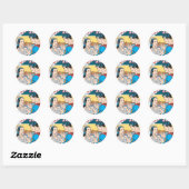 Superman en Lois Comic Ronde Sticker (Vel)