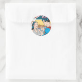 Superman en Lois Comic Ronde Sticker (Tas)