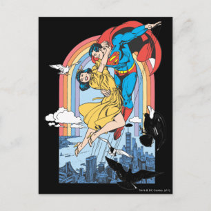 Superman en Lois in Geel Briefkaart