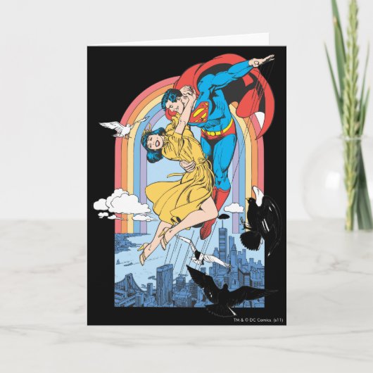 Superman en Lois in Geel Kaart (Voorkant)