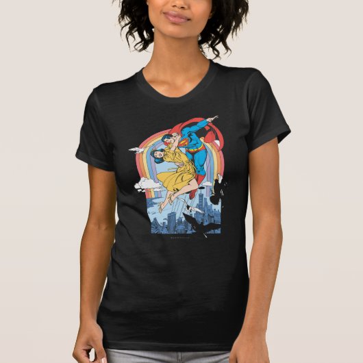 Superman en Lois in Geel T-shirt (Voorkant)