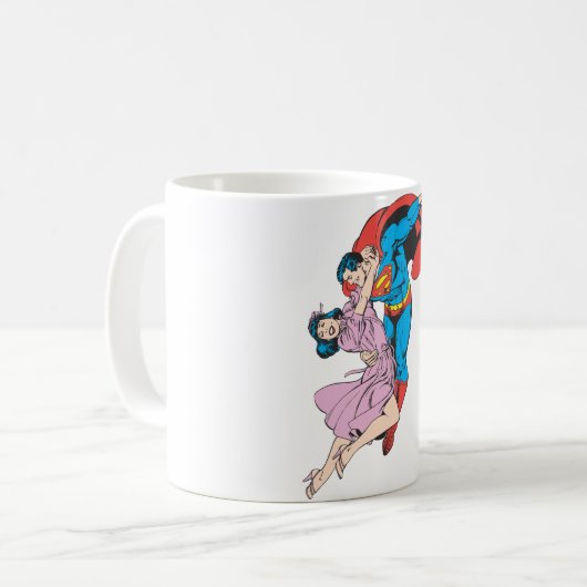 Superman en Lois in roze Koffiemok (Voorkant links)