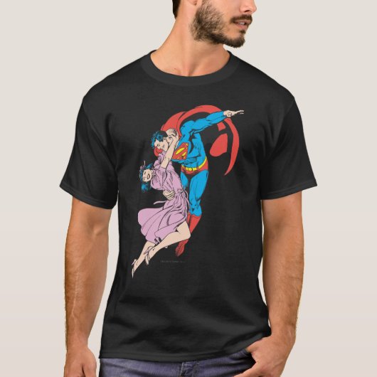 Superman en Lois in roze T-shirt (Voorkant)