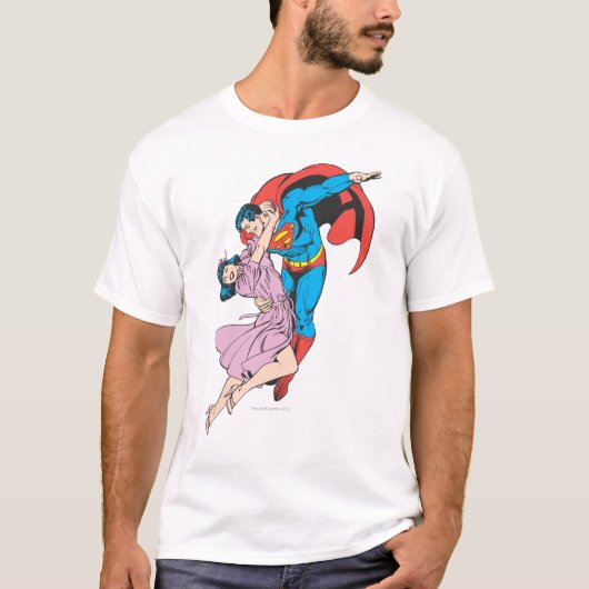 Superman en Lois in roze T-shirt (Voorkant)