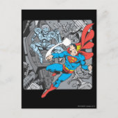 Superman Fights Brainiac Briefkaart (Voorkant)