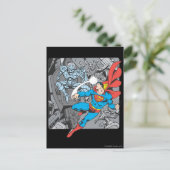 Superman Fights Brainiac Briefkaart (Staand voorkant)
