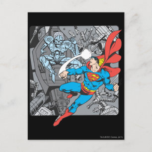 Superman Fights Brainiac Briefkaart