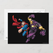 Superman Fights Enemy 2 Briefkaart (Voorkant / Achterkant)